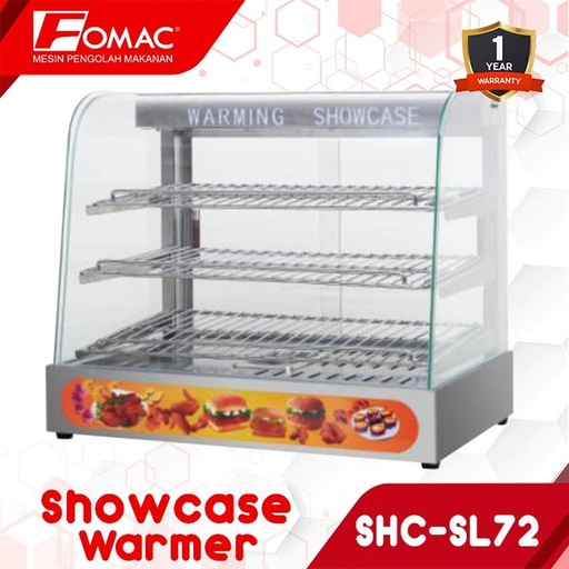 [EZO.5200183] FOMAC Showcase Warmer SHC-SL72 Mesin Etalase Penghangat Makanan Food Display 0088