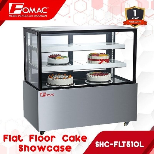 [EZO.5200184] FOMAC Flat Floor Cake Showcase SHC-FLT510L Series Lemari Kaca Pendingin 0088
