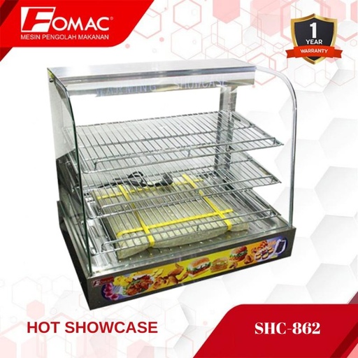 [EZO.5200185] Mesin Pengahangat Makanan Showcase Warmer - SHC-862 FOMAC 0088