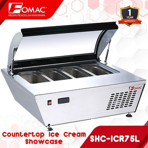 [EZO.5200187] FOMAC Counter Top Ice Cream Showcase SHC-ICR75L 0088