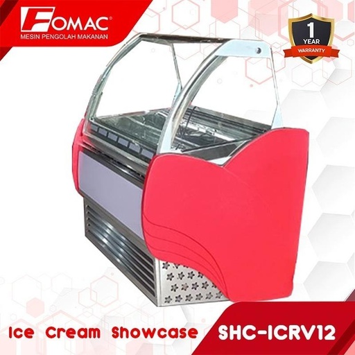 [EZO.5200197] FOMAC SHC-ICRV12 Ice Cream Showcase Mesin Pendingin Es Krim Display 0088