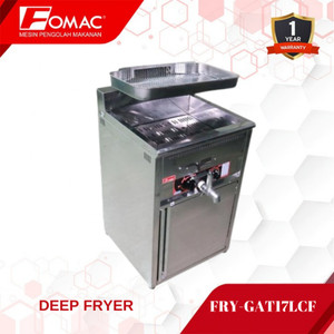 [EZO.5200199] Mesin Penggorengan Gas Fryer FRY-GAT17LCF FOMAC 0088