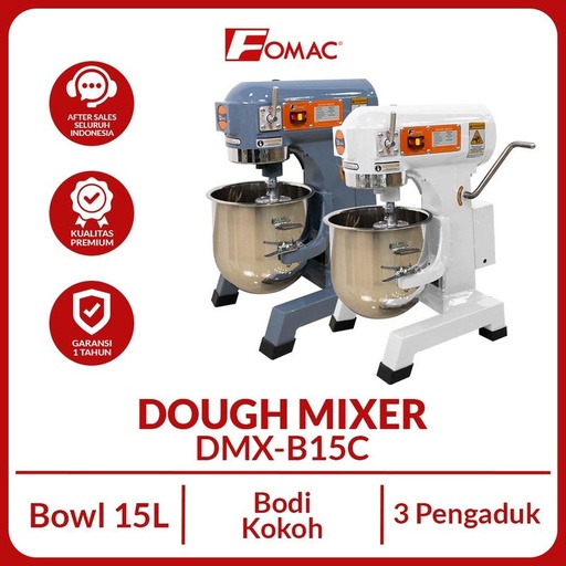 [EZO.5200215] FOMAC Planetary Dough Mixer DMX-B15C Mesin Pengaduk Adonan Roti Dan Kue 15 Liter 0088
