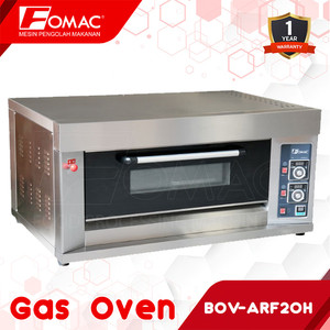 [EZO.5200228] FOMAC Mesin Oven Gas Mesin Pemanggang Kue Oven 1 Deck 2 Tray BOV-ARF20H Oven Bakery Roti 0088