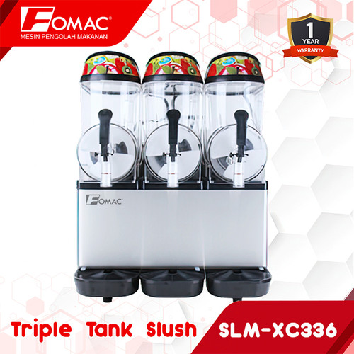 [EZO.5200261] FOMAC Triple Tank Slush SLM-XC336 Mesin Pendingin Minuman Slushy