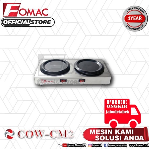 [EZO.5200316] Mesin Penghangat Kopi COW-CM2 FOMAC 2 Plate