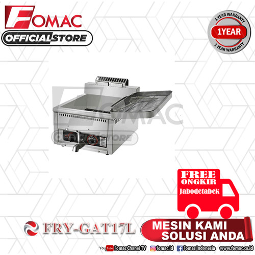 [EZO.5200320] Mesin Penggorengan Gas Fryer / FRY-GAT17L Fomac
