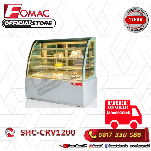 [EZO.5200373] Mesin Pendingn Kue Counter Cake Showcase Doubel ARC/SHC-CRV1200 FOMAC
