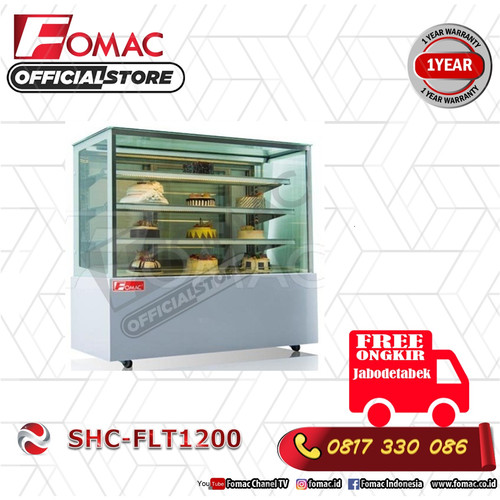 [EZO.5200374] Mesin Pendingin Kue Counter Cake Showcase Deli / SHC-FLT1200 FOMAC