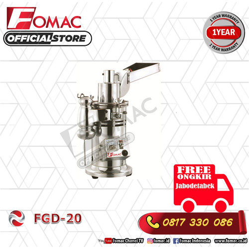 [EZO.5200375] Mesin Penepung Food Grinder / FGD-20 FOMAC