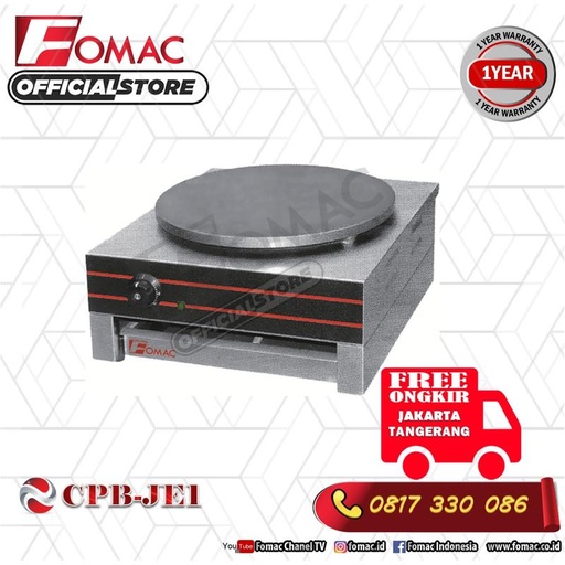 [EZO.5200378] Mesin Electric Crepes Maker pembuat kue laker CPB-JE1 FOMAC