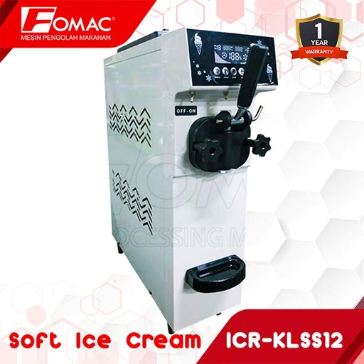 [EZO.5200382] Mesin Soft Ice Cream ICR-KLSS12 (Putih) 1 Tuas FOMAC