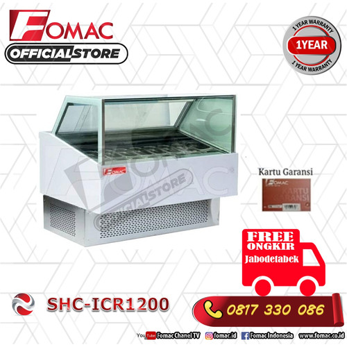 [EZO.5200384] Gelato Ice Cream Showcase SHC-ICR1200 FOMAC