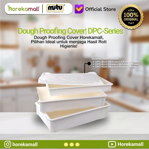 [EZO.5100006] MUTU DOUGH PROOFING COVER (DPC) - MUTU MTPDPC-6420 Tutup Wadah Pengembang Adonan Ukuran 66.5 x 4.5 cm, 58 x 38.5 cm, 46 x 32 cm