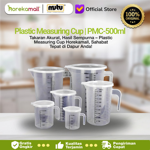 [EZO.5100013] MUTU PLASTIC MEASURING CUP 5000ML MUTU PMC-5000ml Gelas Takar Ukur Cairan Plastik 0.5 1 2 3.5 5 liter / Plastic Measuring Cup (PMC) MUTU PMC-500ml MUTU PMC-1000ml MUTU PMC-2000ml MUTU PMC-3500ml MUTU PMC-5000ml