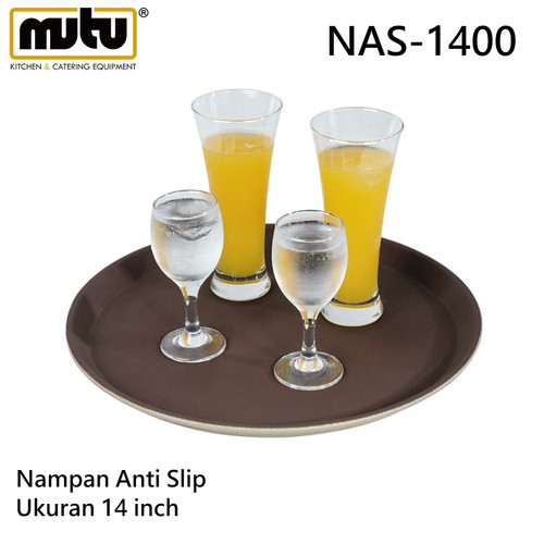 [EZO.5100014] Nampan / Baki / Tray / Penyaji Pelayan Bulat Rubber 14 Inch NAS-1400 MUTU