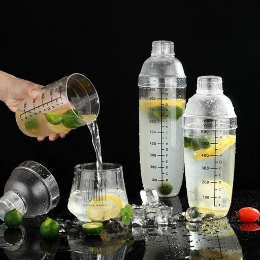 [EZO.5100035] Shaker Juice Cocktail Milk Shake Plastik Plastic Bartender Pengocok