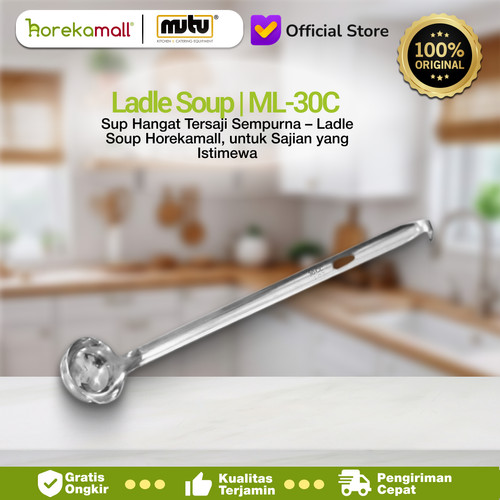 [EZO.5100056] sendok soup 30 cc / ladle stainless / centong sayur
