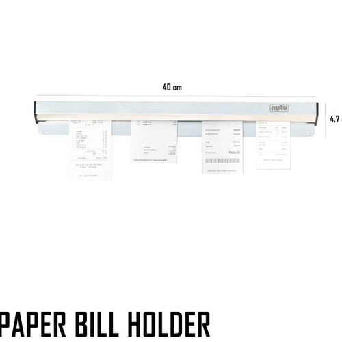 [EZO.5100064] Bill Holder / penjepit nota aliminium 40 cm PBH-400A