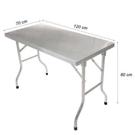[EZO.5100074] Meja lipat stainless / Meja Laptop / meja kerja Lipat MUTU FWT-127RC
