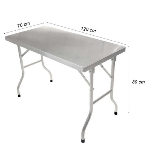 [EZO.5100074] Meja lipat stainless / Meja Laptop / meja kerja Lipat MUTU FWT-127RC