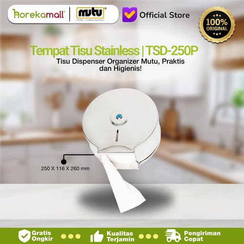 [EZO.5100113] Tempat tisue stainles | penyimpanan tissue TSD-250P