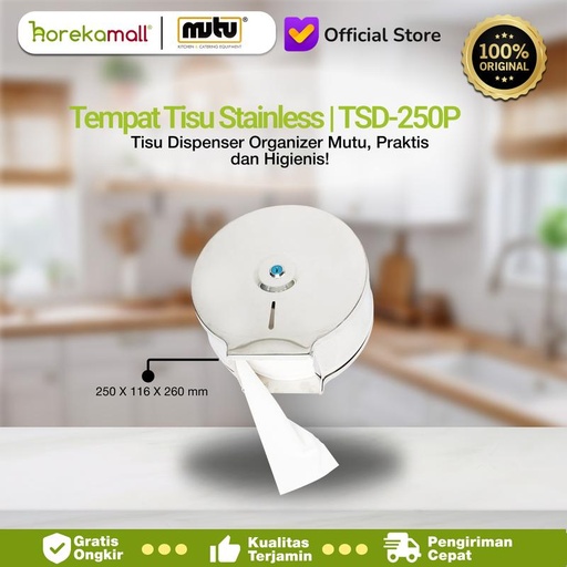 [EZO.5100113] Tempat tisue stainles | penyimpanan tissue TSD-250P