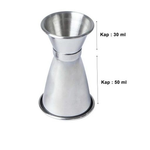 [EZO.5100128] gelas takar/Stainless Steel Measuring Cup MSC-L