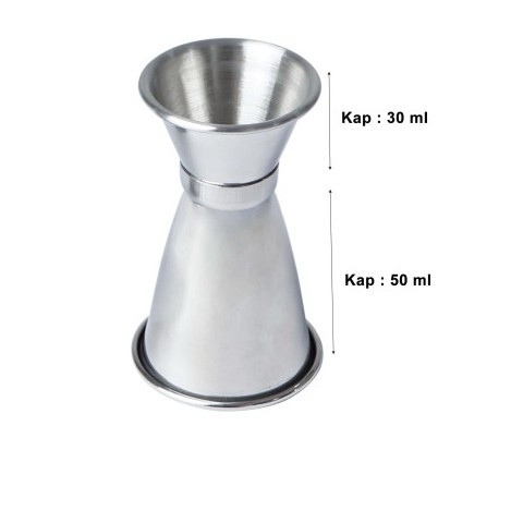[EZO.5100128] gelas takar/Stainless Steel Measuring Cup MSC-L