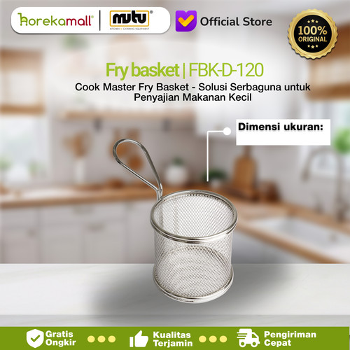 [EZO.5100130] Cook Master French Fries Nugget Sosis Fry Basket FBK-D120 Mutu