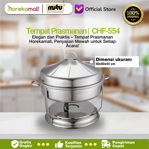 [EZO.5100143] hanging cover chafing dishes tempat presmanan stainless MUTU CHF-554