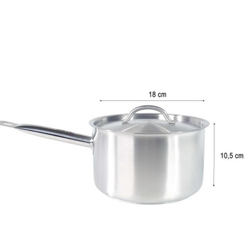 [EZO.5100157] sauce pan stainless steel SCP-180H