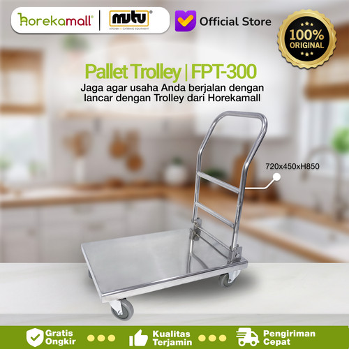 [EZO.5100181] trolley dengan diameter 2 round tube 5, ketebalan 0,8 mm FPT-300