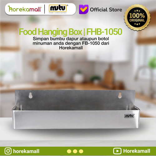 [EZO.5100214] MUTU BOTTLE RACK STAINLESS MUTU FHB-1050 Rak Botol Stainless Steel Kitchen