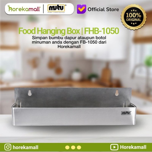 [EZO.5100214] MUTU BOTTLE RACK STAINLESS MUTU FHB-1050 Rak Botol Stainless Steel Kitchen