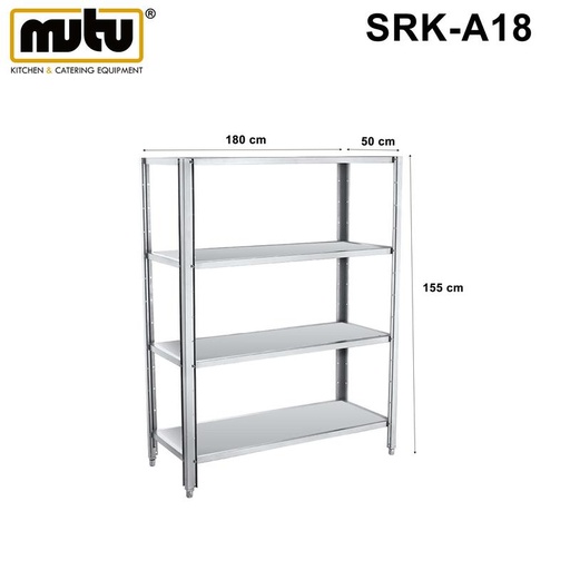 [EZO.5100224] Rak Barang /rak stainless/rak dapur Mutu SRK-A18