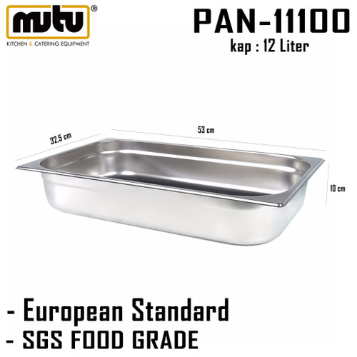 [EZO.5100235] gastronom Pan 1/1 Mutu PAN-11100