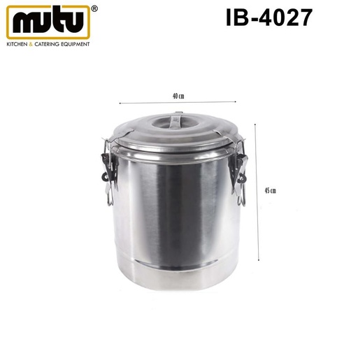 [EZO.5100237] tempat sup / termos nasi 40 Liter Stainless Steel IB-4027