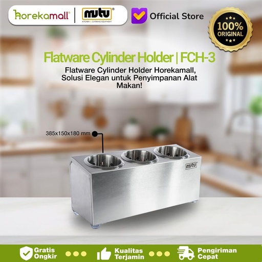 [EZO.5100247] tempat sendok dan garpu /sumpit stainless Mutu FCH-3