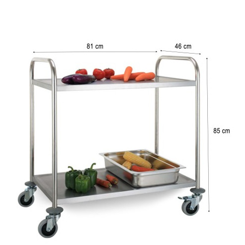 [EZO.5100248] trolley/trolley stainless/trolley pengangkut makanan RST-2