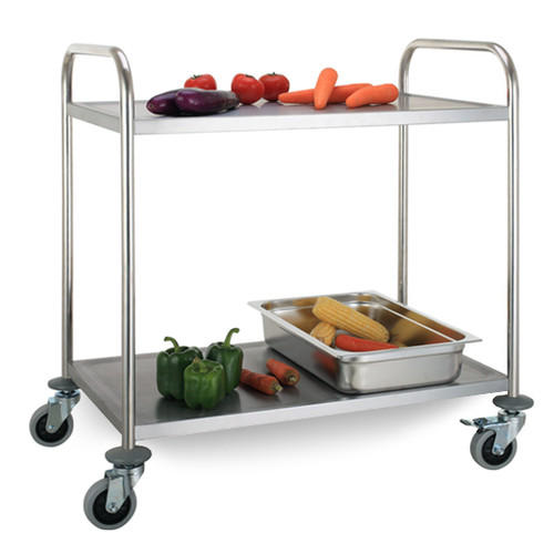 [EZO.5100259] Trolley 2 tingkat / trolley makanan / trolley stainless RST-2L