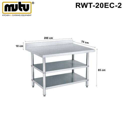 [EZO.5100292] Meja dapur stainless 3 tingkat | meja kerja | worktable RWT-20EC-2