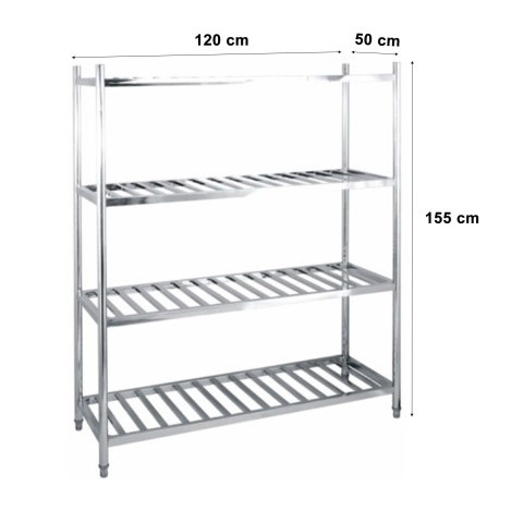 [EZO.5100330] Rak stainless | rak barang | rak susun Mutu SRK-12L
