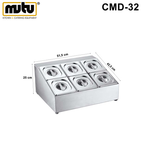 [EZO.5100343] topping makanan 3 Baris 2 Kolom Mutu CMD-32