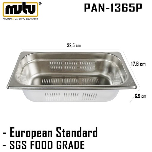 [EZO.5100347] Tempat Peniris Makanan stainless steel Mutu PAN-1365P