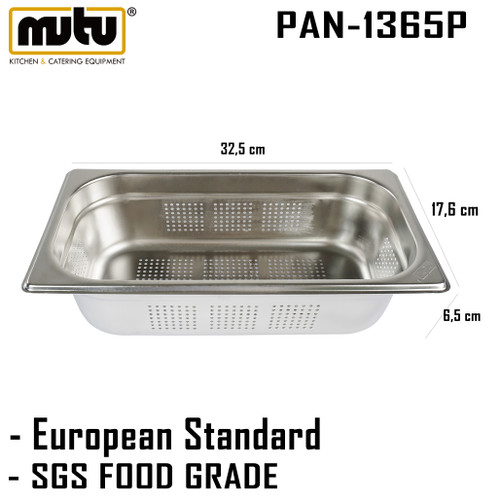 [EZO.5100347] Tempat Peniris Makanan stainless steel Mutu PAN-1365P