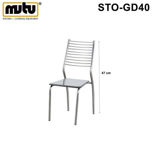 [EZO.5100353] kursi makan | bangku stainless | kursi santai STO-GD40