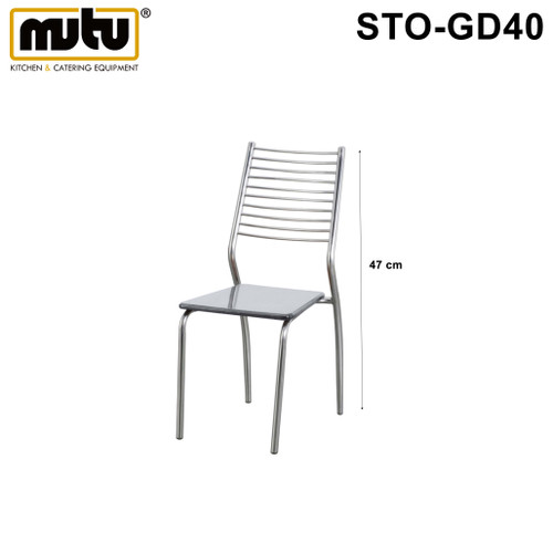 [EZO.5100353] kursi makan | bangku stainless | kursi santai STO-GD40