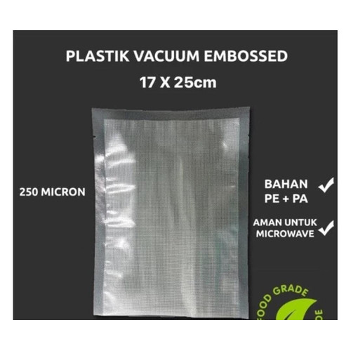 [EZO.5000007] Plastik Vakum Sealer/ Plastic Vacuum Bag (Embossed) 15 x 20 cm