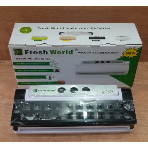 [EZO.5000051] Vacuum Sealer/ Mesin Pengemas Vakum FRESH WORLD TVS-2013 (Basah bisa)